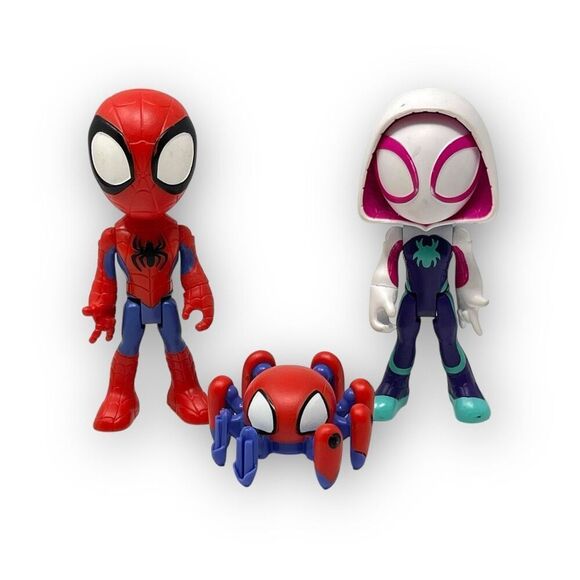 Marvel Spidey And His Amazing Friend Ghost Spider Action Figure Lot 4” Spiderman - Picture 1 of 8